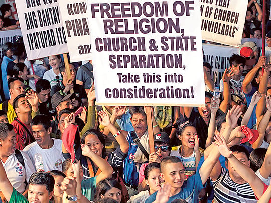 Religious protesters occupy EDSA