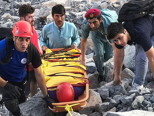 Young woman survives fall from RAK mountain