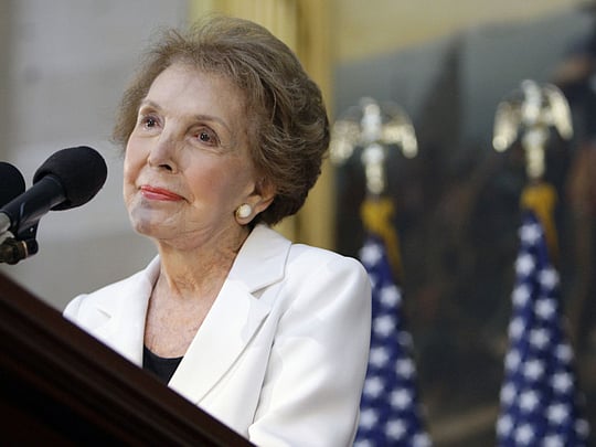 Former US first lady Nancy Reagan dies at 94