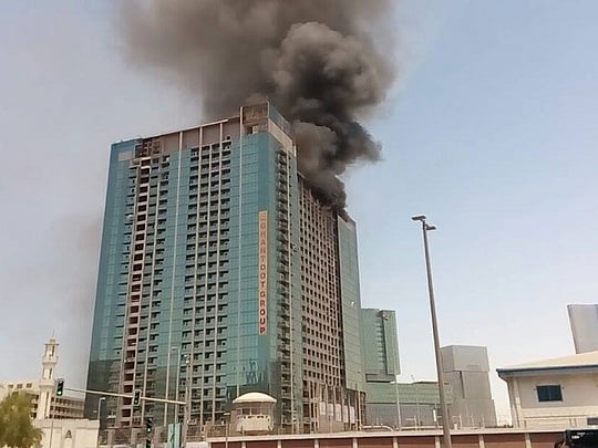 Fire breaks out at under construction building in Abu Dhabi