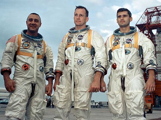 Nasa unveils spaceship hatch 50 years after fatal Apollo 1 fire