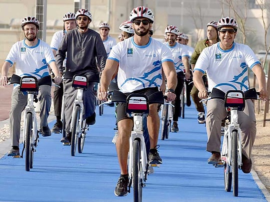 Abu Dhabi’s bike share system in Masdar City