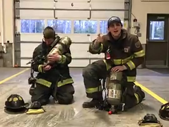 Rapping US firefighters go viral