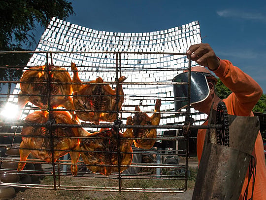 Flame it on the sunshine: Thai solar chicken a hot hit