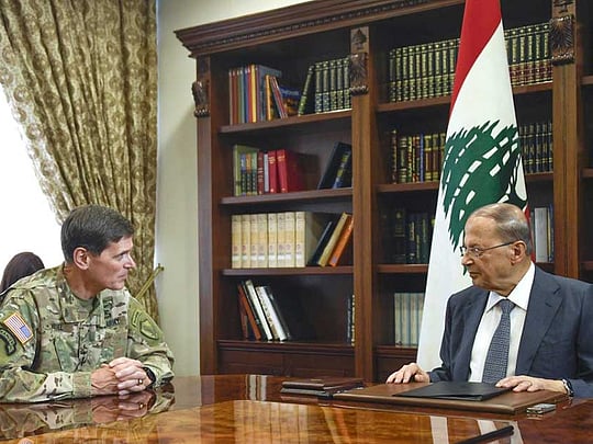 USCENTCOM commander meets Lebanese leaders