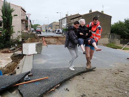 Flash floods kill at least 13 people in southwest France
