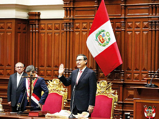New Peruvian leader vows to fight corruption ‘at any cost’