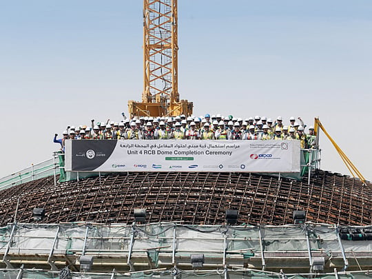 Final dome structure completed at Barakah nuclear plant