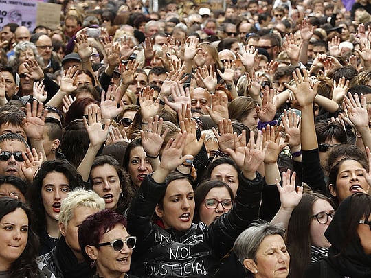 Tens of thousands protest in Spain over gang rape acquittal