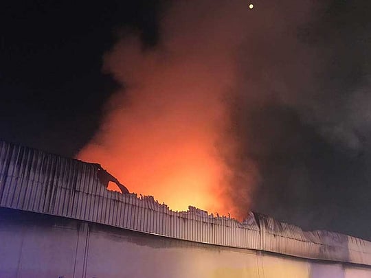 Fire ravages two Al Quoz warehouses