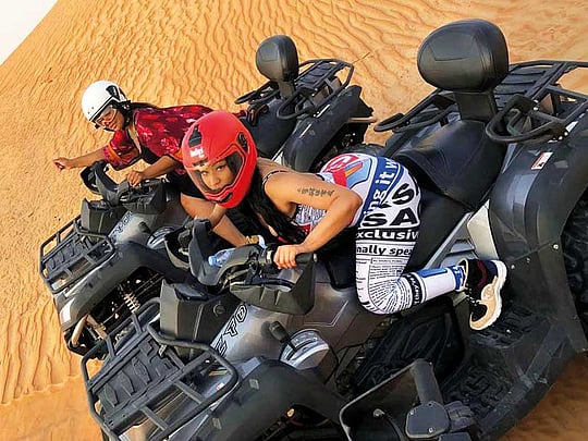 Nicki Minaj spotted in Dubai with Lewis Hamilton