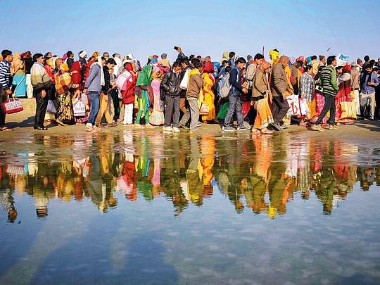 At Sangam, pilgrims from across India predict election results