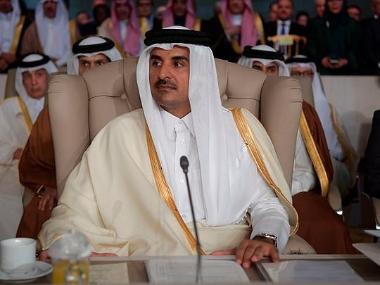 Qatar’s Emir Sheikh Tamim bin Hamad Al Thani arrives in Riyadh