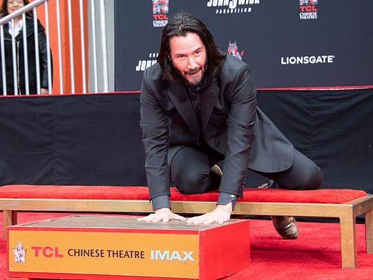 Keanu Reeves immortalised with Hollywood honour