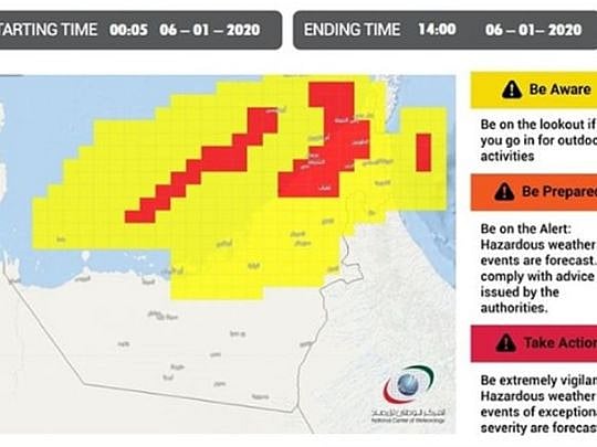 UAE weather: Rainfall reported over parts of Dubai, Sharjah and Abu Dhabi