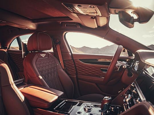 This car's cabin has over three kilometres of thread!