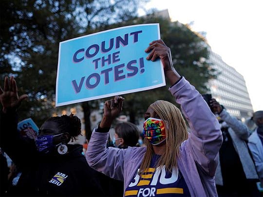 Photos: Americans rally to 'protect the vote' amid US election cliffhanger