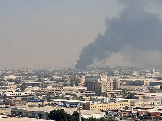 Fire breaks out in Sharjah scrap yard