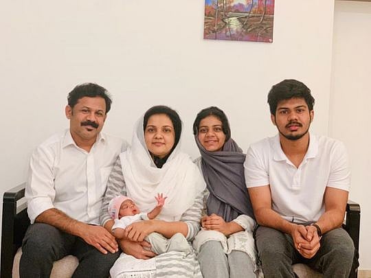 Abu Dhabi family welcomes newborn on Zoom as members battle COVID-19
