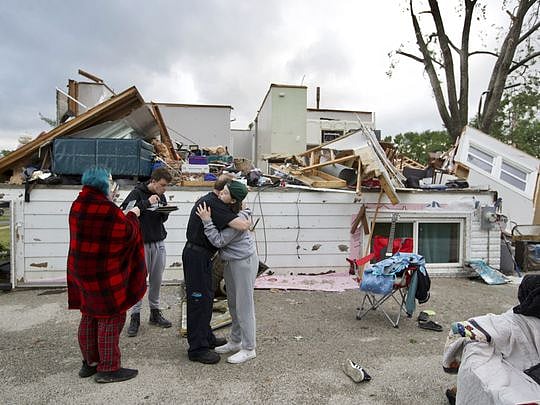 More than 100 homes damaged as tornado sweeps through suburban Chicago