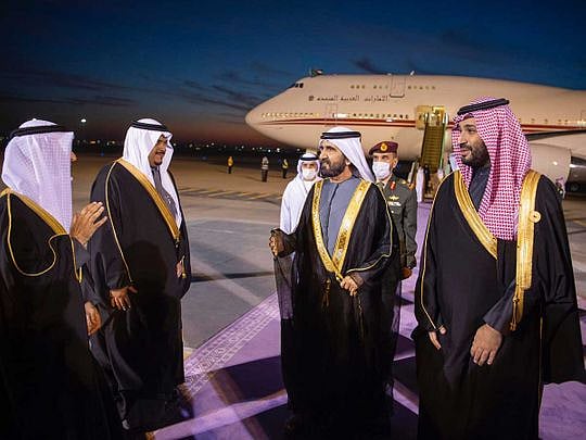 Sheikh Mohammed bin Rashid arrives in Riyadh to attend GCC Summit