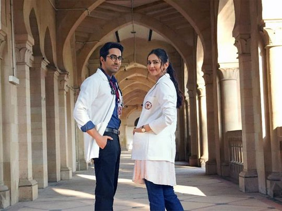 Ayushmann Khurrana in a scene from 'Doctor G', showcasing his comedic timing