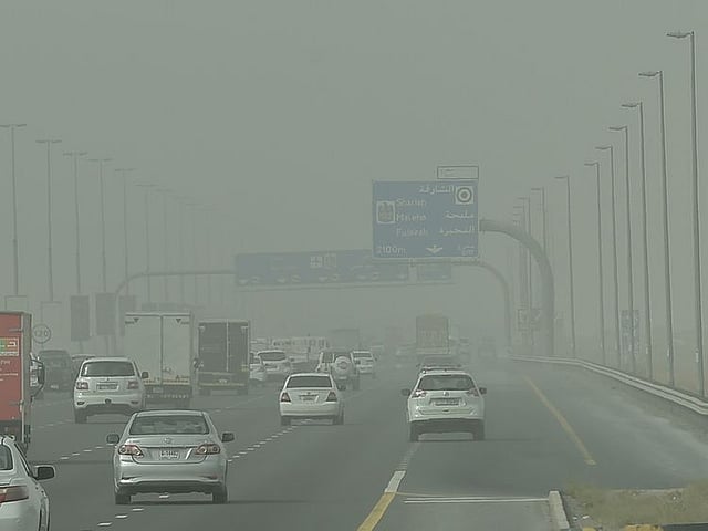 UAE weather alert: Dust and strong winds disrupt visibility, NCM issues ...