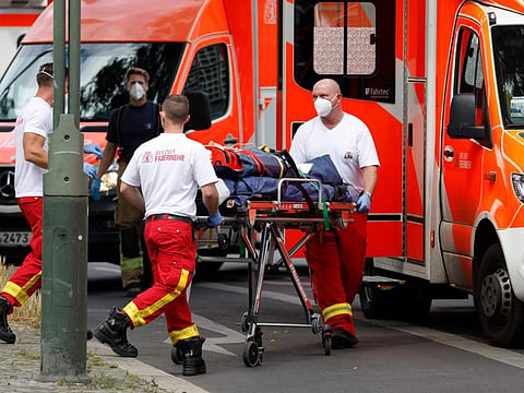 Man rams car into crowded Berlin shopping street, one dead