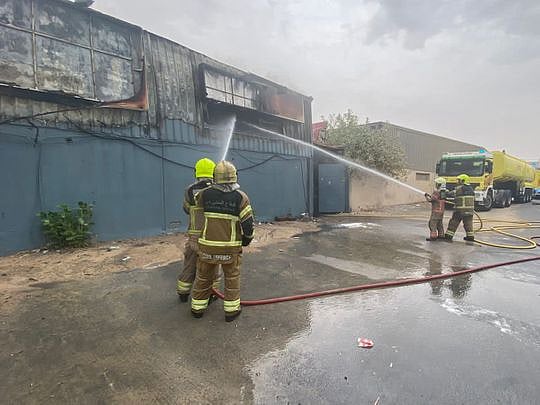 Dubai timber warehouse fire brought under control
