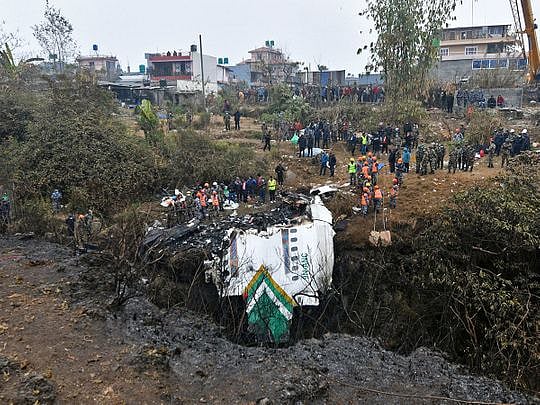 Video: Plane with 72 people on board crashes in Nepal, at least 68 killed