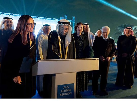 Watch: Sheikh Sultan attends Silver Jubilee celebration of American ...