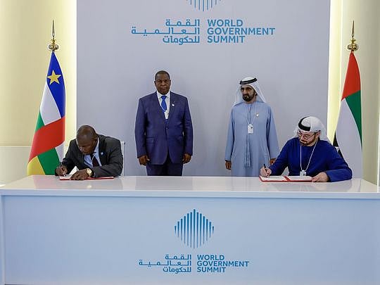 Video: Sheikh Mohammed meets President of Central African Republic