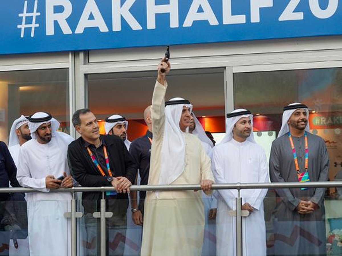 RAK Ruler Sheikh Saud attends Ras Al Khaimah Half Marathon 2023