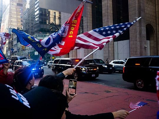 In pictures: Indicted Donald Trump in New York for arraignment