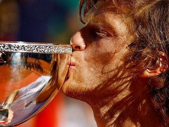 Andrey Rublev rallies to beat Holger Rune in Monte Carlo Masters final