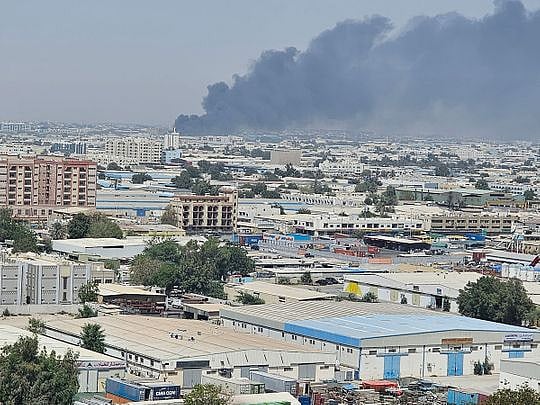 UAE: Fire erupts at car spare parts store in Sharjah