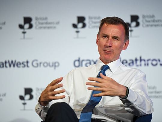 Jeremy Hunt says he can’t promise tax cuts before next UK election