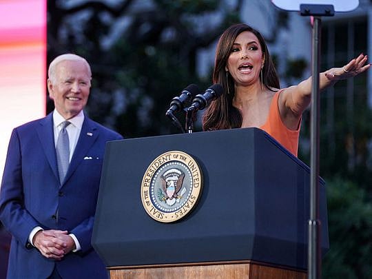 President Joe Biden hosts Hollywood star Eva Longoria at the White(01)