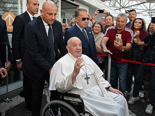 Pope Francis discharged from hospital in Rome after 9 days following