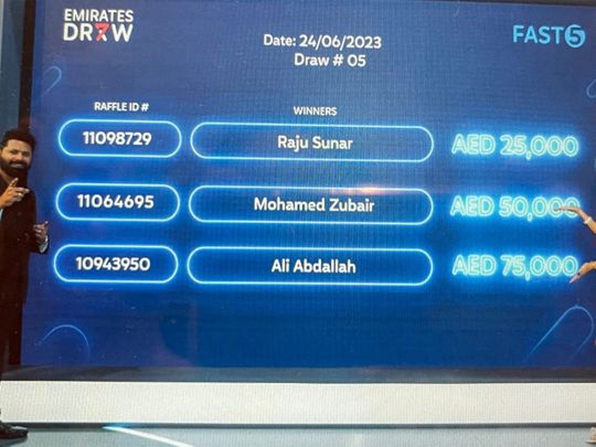 Italian expat, Lebanese doctor among latest Emirates Draw winners