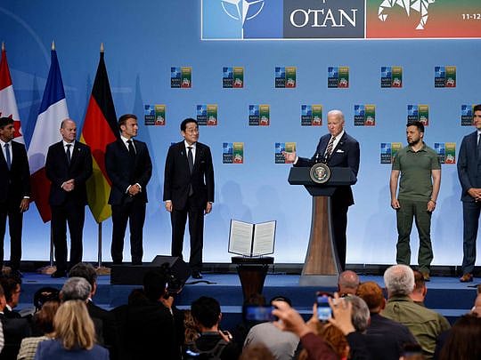 Nato allies offer security assurances for Ukraine on path to membership