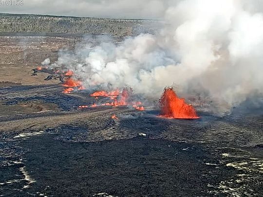 Hawaii's Kilauea volcano erupts again