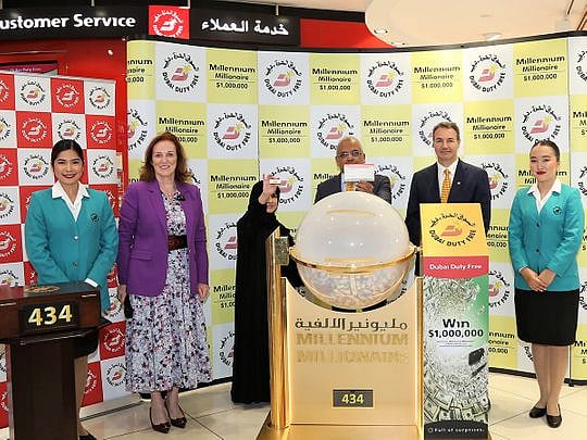 Indian expat wins $1 million in Dubai Duty Free draw