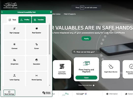 Dubai Police launch ‘Universal Accessibility Pack’ service on website ...