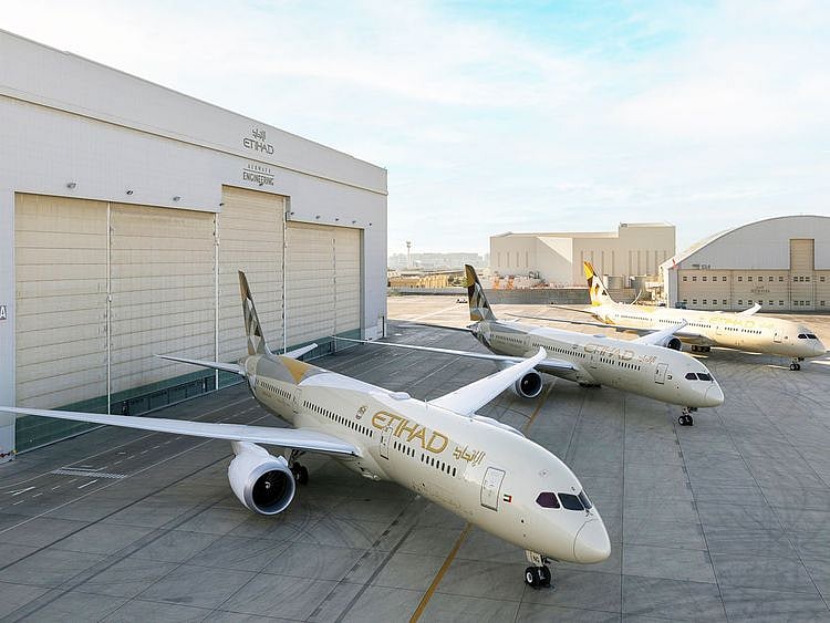 Etihad adds three Boeing 787-9 Dreamliners with new interiors to fleet