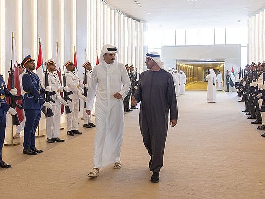 uae-president-receives-emir-of-qatar-in-abu-dhabi