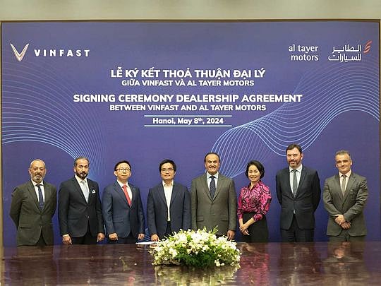 Al Tayer Motors signs deal with VinFast Auto to distribute electric ...