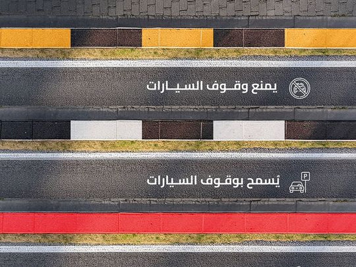 Here are what Saudi road colours stand for