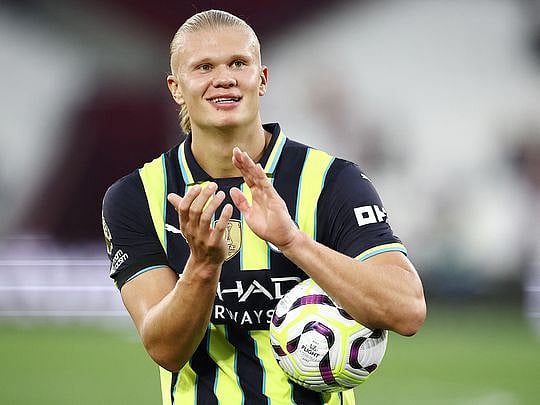 Erling Haaland treble fires Man City, Arsenal pay price for Rice red card
