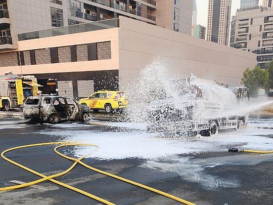 Dubai Civil Defence responds swiftly to contain fuel tanker fire in Al ...